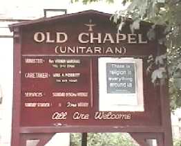 Dukinfield Old Chapel, noticeboard