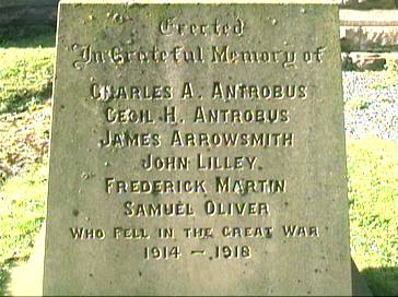 War Memorial, Eaton, Cheshire.