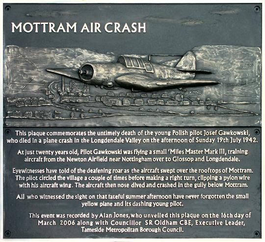 Air Crash, Mottram-in-Longdendale, 1942.