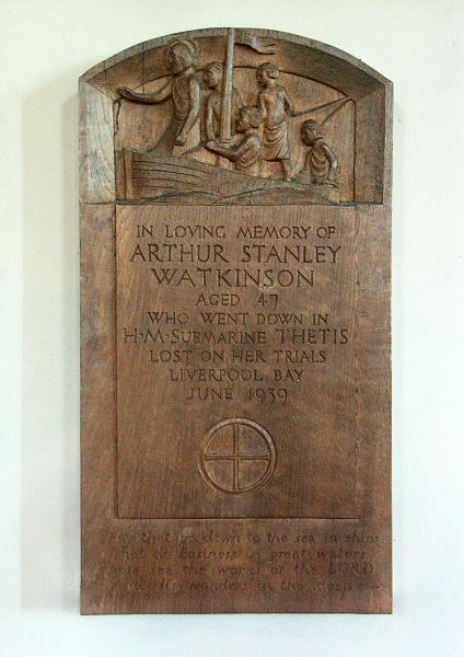 Memorial to Arthur Stanley WATKINSON, 1890 - 1939.