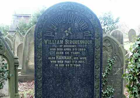 The Grave of William and Hannah BIRCHENOUGH, Hatherlow.
