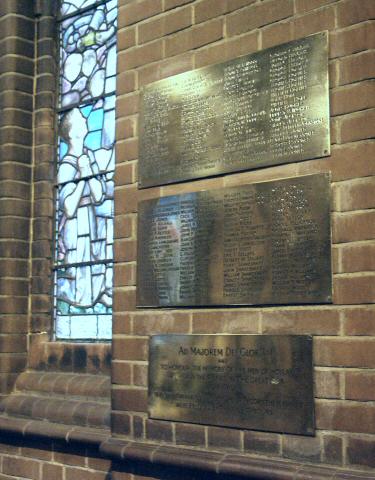 War Memorial, Holy Trinity Church, Hoylake, Cheshire.
